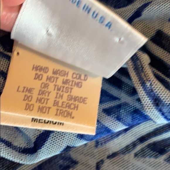 Baja Blue Resort long swim coverup Size Medium - Picture 10 of 12